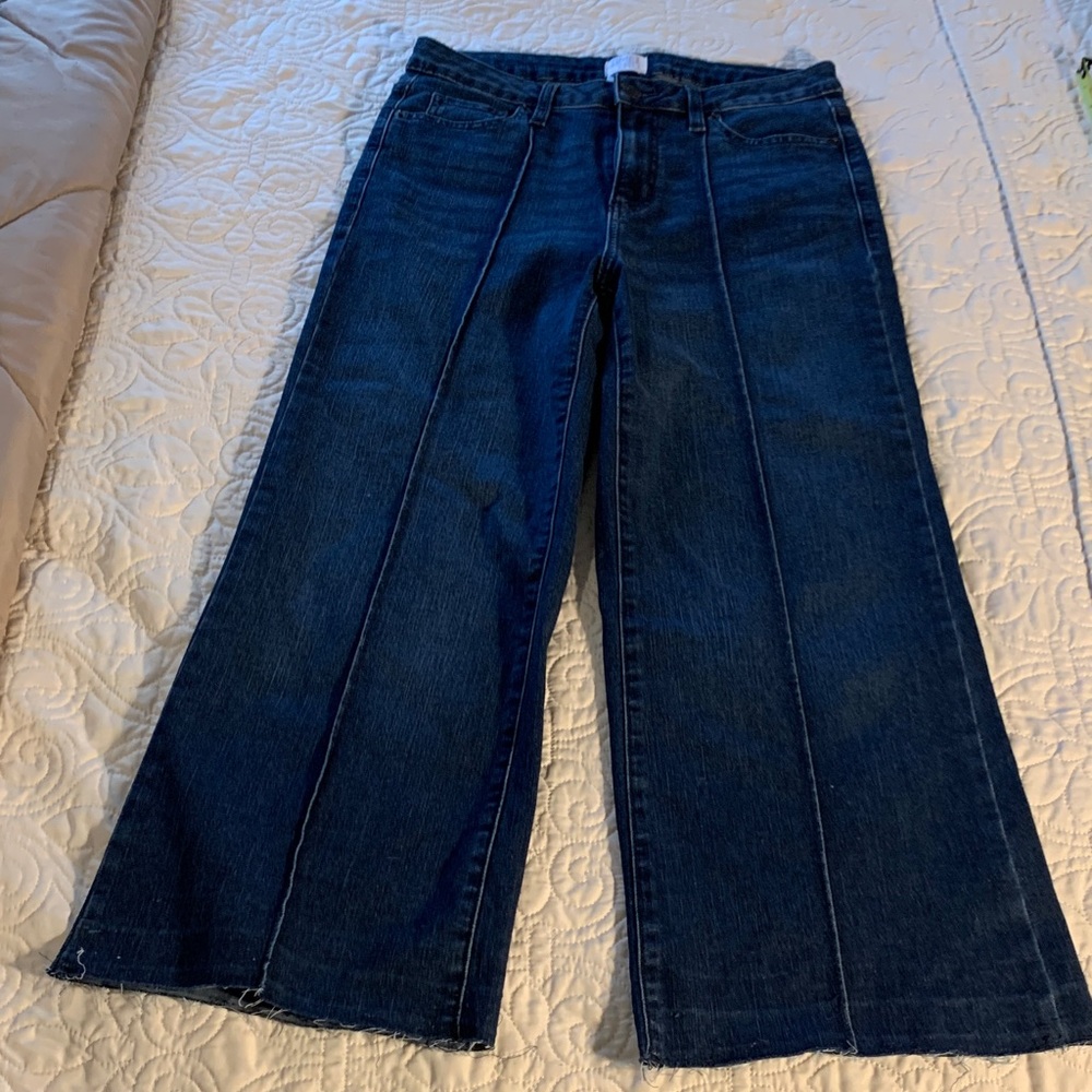 Time and Tru Dark Blue Wide Leg Jeans